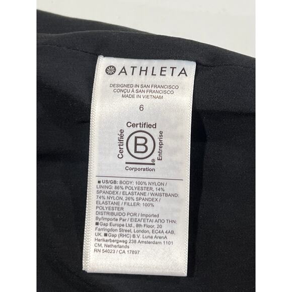 Athleta Black Apres Quilted Ski Shorts Women's Size 6 Water and Wind Resistant - Picture 10 of 10
